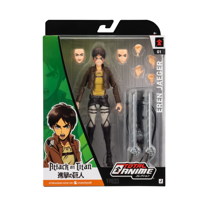 Attaque Des Titans Jazwares Total Anime Eren Yeager 16,5Cm